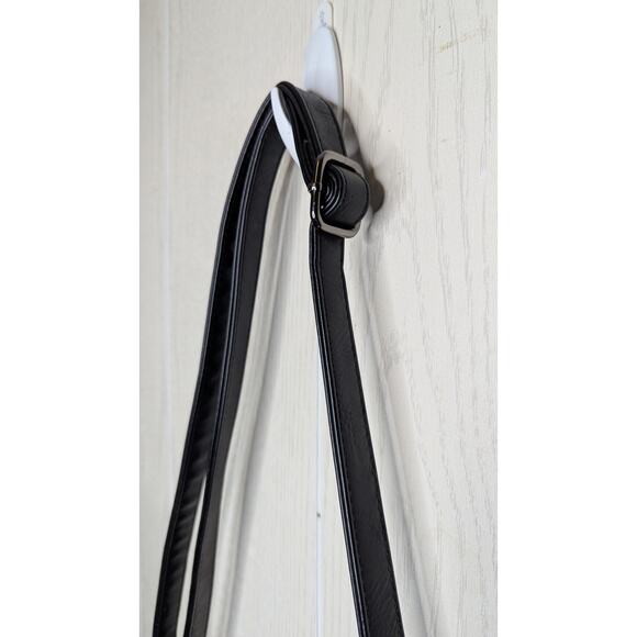 CLUCI black vegan leather shoulder bag purse crossbody - Picture 5 of 11